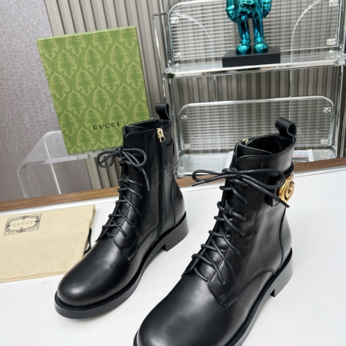 Replica Gucci Boots For Women #1258812 $105.00 USD for Wholesale