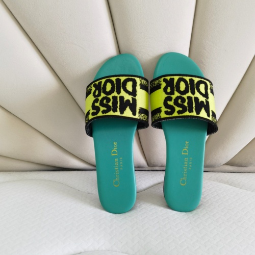 Replica Christian Dior Slippers For Women #1258992 $68.00 USD for Wholesale