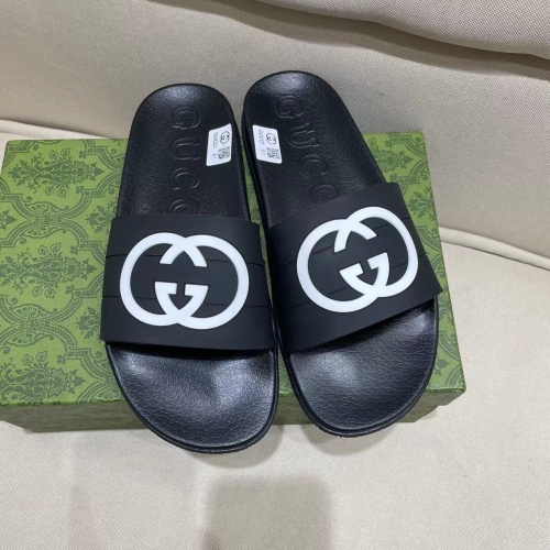 Replica Gucci Slippers For Men #1259100 $56.00 USD for Wholesale