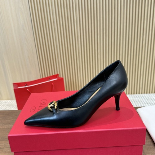 Replica Valentino High-Heeled Shoes For Women #1259177 $102.00 USD for Wholesale