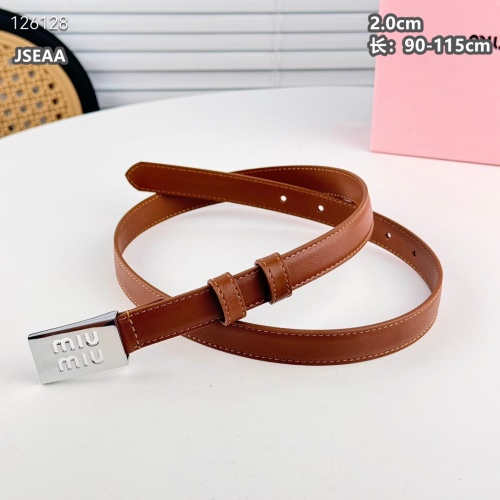 Replica MIU MIU AAA Quality Belts For Women #1259929 $45.00 USD for Wholesale