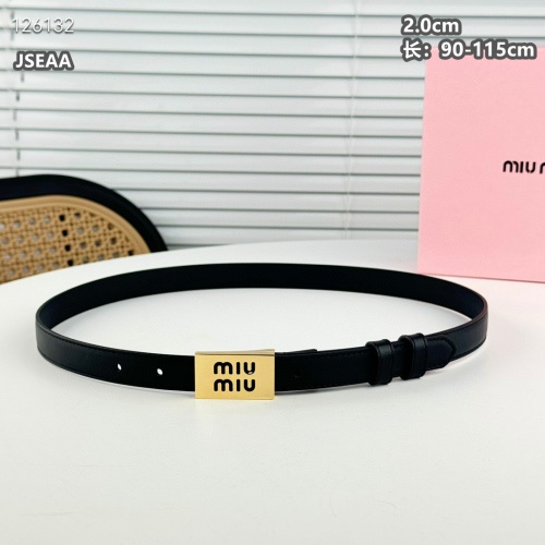 Replica MIU MIU AAA Quality Belts For Women #1259935 $45.00 USD for Wholesale