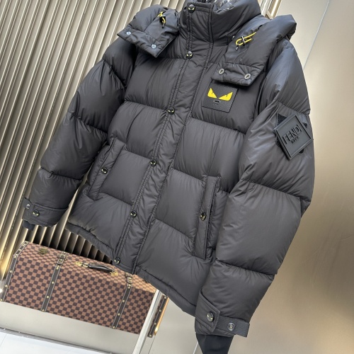 Replica Fendi Down Feather Coat Long Sleeved For Men #1260002 $202.00 USD for Wholesale