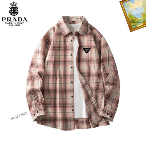 Cheap Prada Shirts Long Sleeved For Men #1260335, $$40.00 USD On Prada Shirts