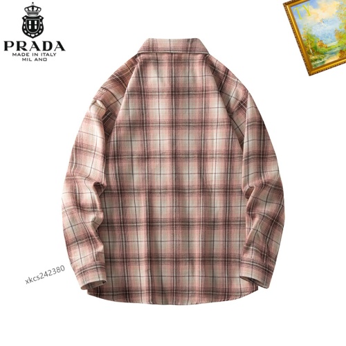 Replica Prada Shirts Long Sleeved For Men #1260335 $40.00 USD for Wholesale