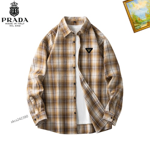 Cheap Prada Shirts Long Sleeved For Men #1260336, $$40.00 USD On Prada Shirts