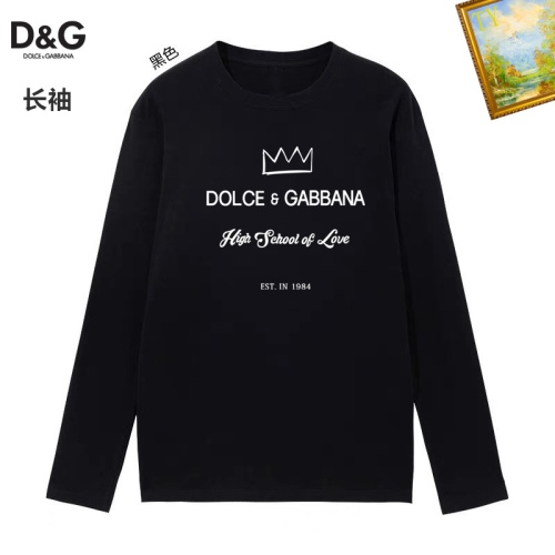 Cheap Dolce &amp; Gabbana D&amp;G T-Shirts Long Sleeved For Unisex #1260486, $$34.00 USD On Dolce &amp; Gabbana D&amp;G T-Shirts