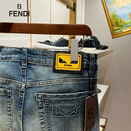 Replica Fendi Jeans For Men #1260654 $48.00 USD for Wholesale