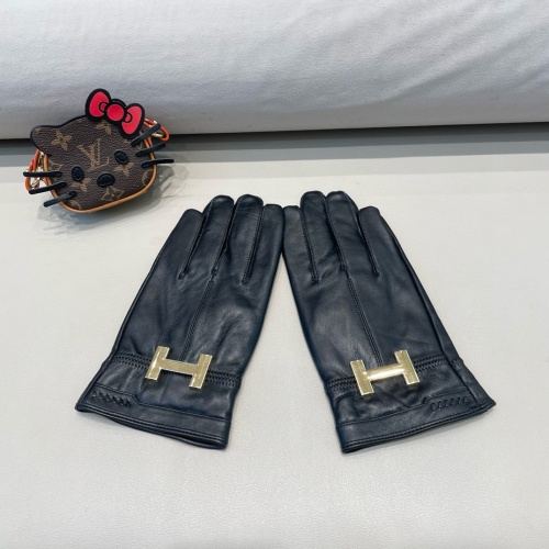 Replica Hermes Gloves For Men #1260787 $52.00 USD for Wholesale