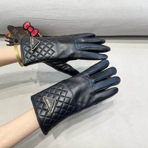 Replica Prada Gloves For Women #1260821 $48.00 USD for Wholesale