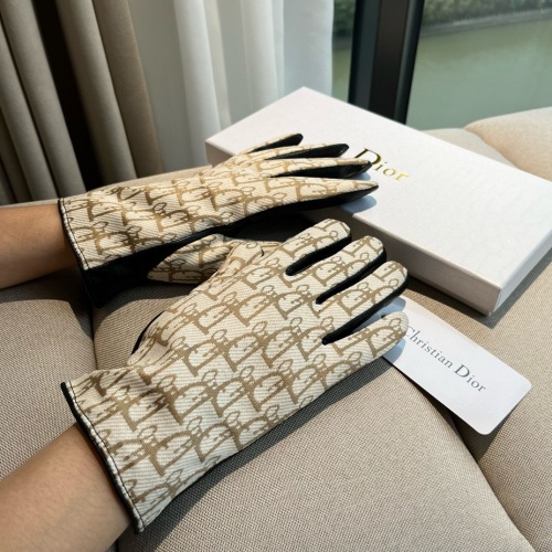 Replica Christian Dior Gloves For Women #1260829 $52.00 USD for Wholesale