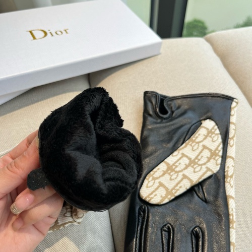 Replica Christian Dior Gloves For Women #1260829 $52.00 USD for Wholesale