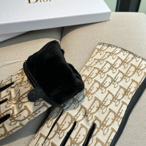 Replica Christian Dior Gloves For Women #1260829 $52.00 USD for Wholesale