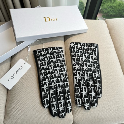 Replica Christian Dior Gloves For Women #1260830 $52.00 USD for Wholesale