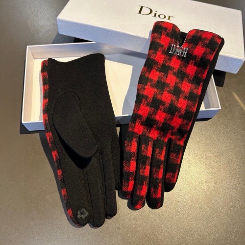 Replica Christian Dior Gloves #1260834 $34.00 USD for Wholesale