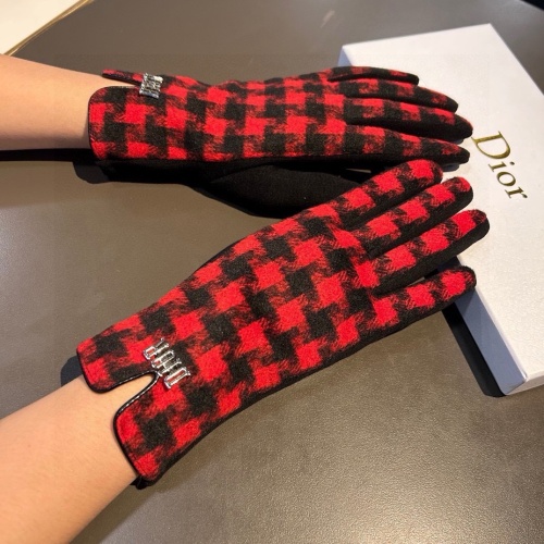 Replica Christian Dior Gloves #1260834 $34.00 USD for Wholesale