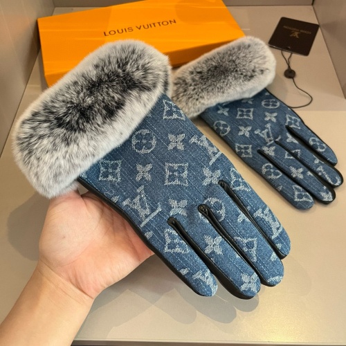 Replica Louis Vuitton LV Gloves For Women #1260846 $60.00 USD for Wholesale