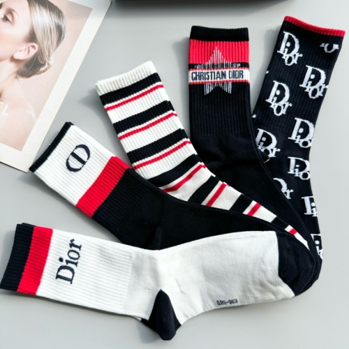 Replica Christian Dior Socks #1260993 $29.00 USD for Wholesale