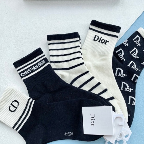 Replica Christian Dior Socks #1261098 $27.00 USD for Wholesale