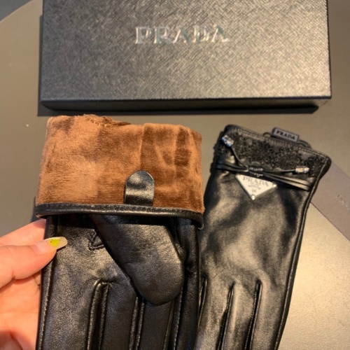 Replica Prada Gloves For Women #1261100 $48.00 USD for Wholesale