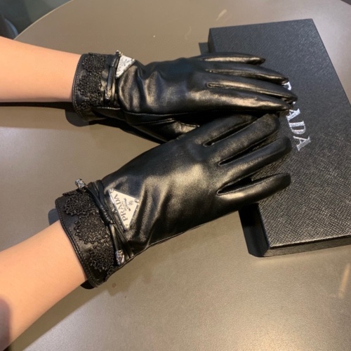 Replica Prada Gloves For Women #1261100 $48.00 USD for Wholesale