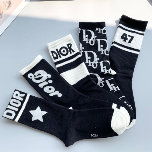 Replica Christian Dior Socks #1261122 $29.00 USD for Wholesale