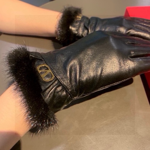 Replica Valentino Gloves For Women #1261199 $52.00 USD for Wholesale