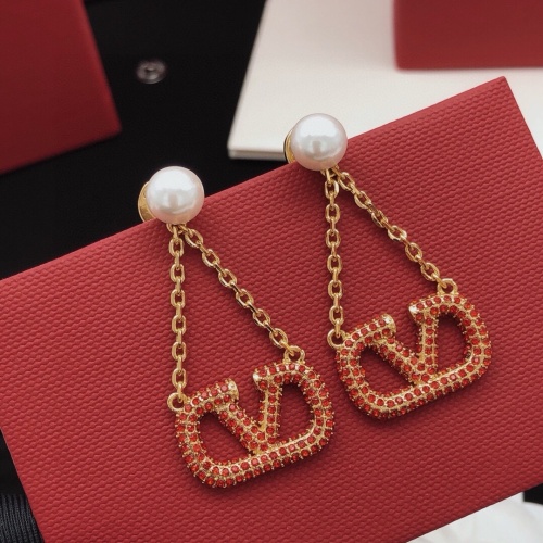 Replica Valentino Earrings For Women #1261717 $32.00 USD for Wholesale