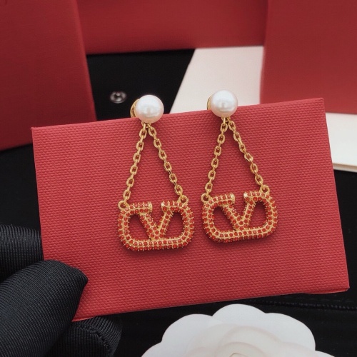 Replica Valentino Earrings For Women #1261717 $32.00 USD for Wholesale