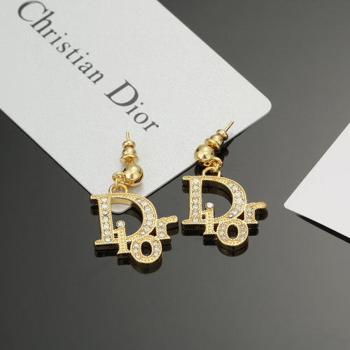 Replica Christian Dior Earrings For Women #1262986 $27.00 USD for Wholesale