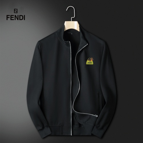 Replica Fendi Tracksuits Long Sleeved For Men #1263398 $80.00 USD for Wholesale