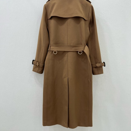 Replica Burberry Trench Coat Long Sleeved For Women #1263609 $202.00 USD for Wholesale