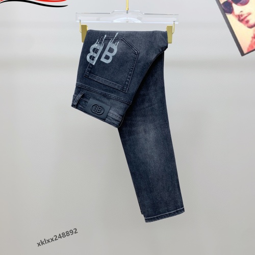 Replica Balenciaga Jeans For Men #1263936 $42.00 USD for Wholesale