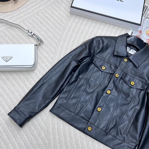 Replica MIU MIU Jackets Long Sleeved For Women #1264054 $125.00 USD for Wholesale