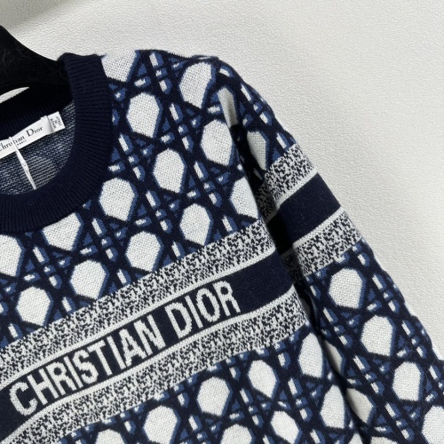 Replica Christian Dior Sweaters Long Sleeved For Women #1264387 $98.00 USD for Wholesale