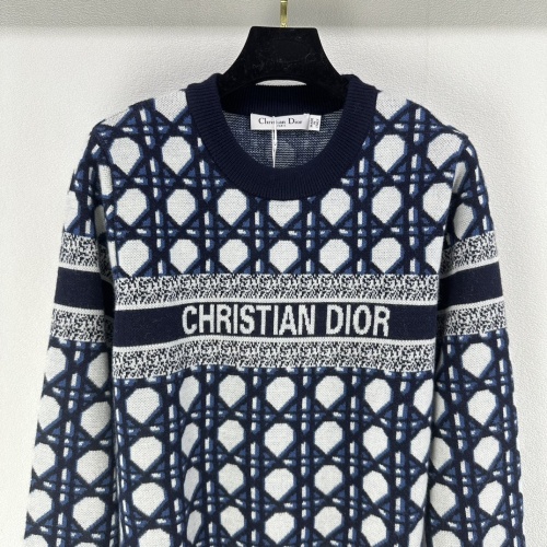 Replica Christian Dior Sweaters Long Sleeved For Women #1264387 $98.00 USD for Wholesale