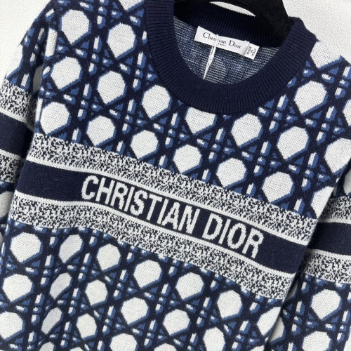 Replica Christian Dior Sweaters Long Sleeved For Women #1264387 $98.00 USD for Wholesale