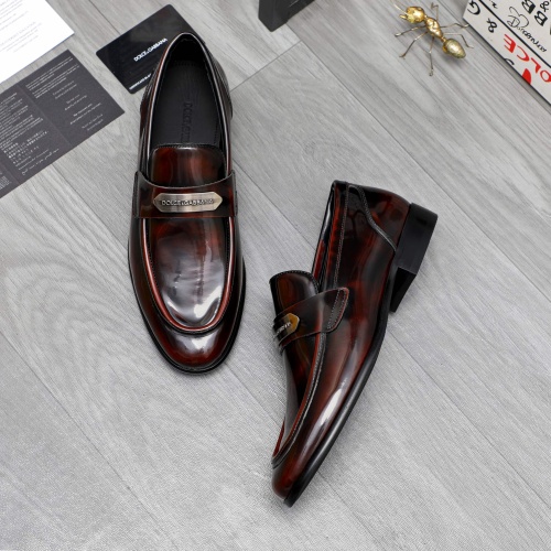 Replica Dolce & Gabbana D&G Leather Shoes For Men #1264788 $82.00 USD for Wholesale