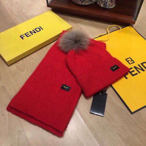 Cheap Fendi Hat and Scarf Set #1265145, $$52.00 USD On Fendi Hat and Scarf and Glove Set