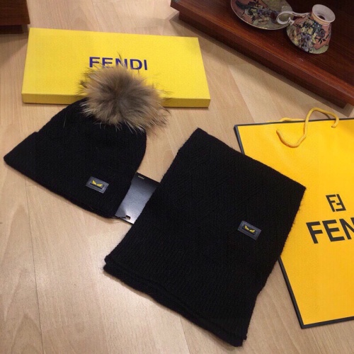 Cheap Fendi Hat and Scarf Set #1265147, $$52.00 USD On Fendi Hat and Scarf and Glove Set