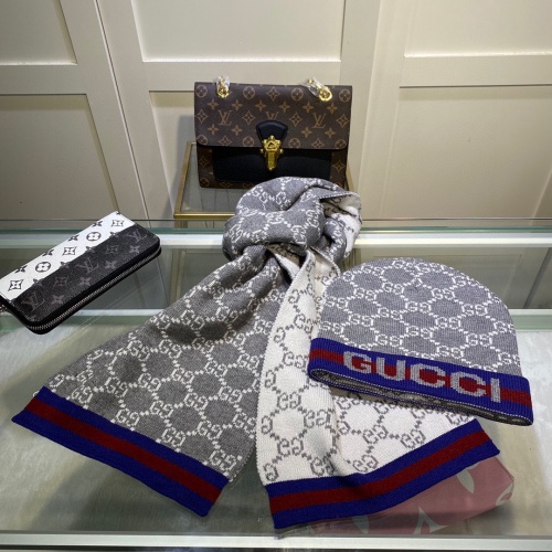 Cheap Gucci Hat and Scarf Set #1265159, $$45.00 USD On Gucci Hat and Scarf and Glove Set