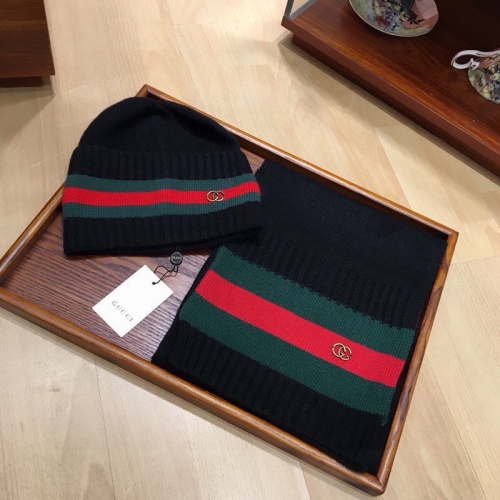 Cheap Gucci Hat and Scarf Set #1265171, $$52.00 USD On Gucci Hat and Scarf and Glove Set