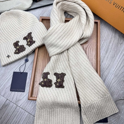 Cheap Louis Vuitton LV Hat and Scarf Set #1265192, $$48.00 USD On Louis Vuitton LV Hat and Scarf and Glove Set