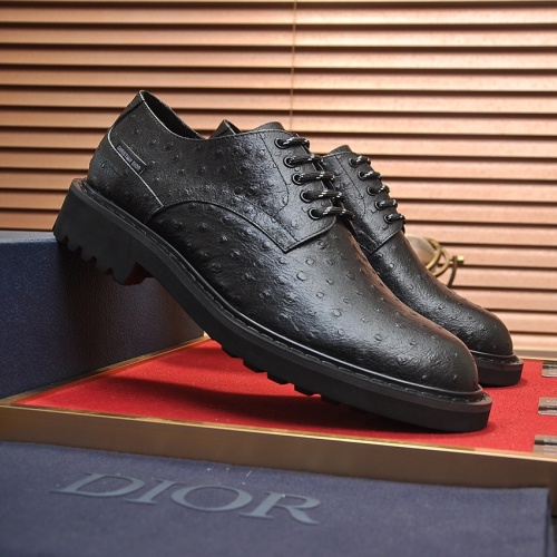 Replica Christian Dior Leather Shoes For Men #1265914 $100.00 USD for Wholesale