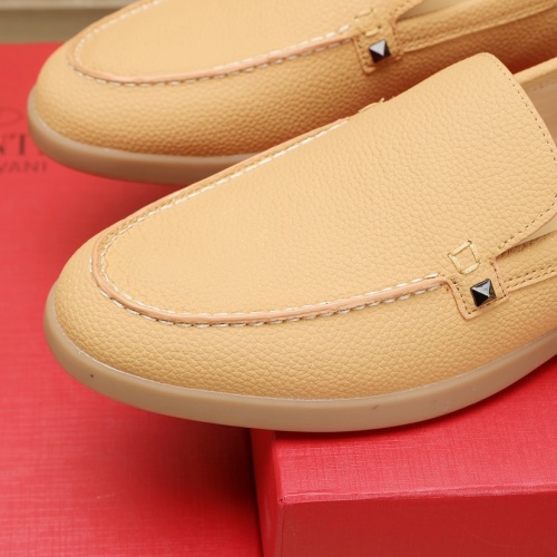 Replica Valentino Leather Shoes For Men #1266256 $96.00 USD for Wholesale