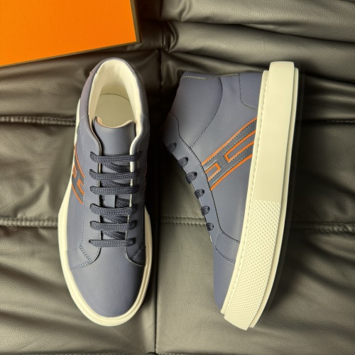 Replica Hermes High Tops Shoes For Men #1266408 $82.00 USD for Wholesale