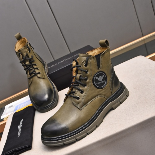 Replica Armani Boots For Men #1266414 $92.00 USD for Wholesale