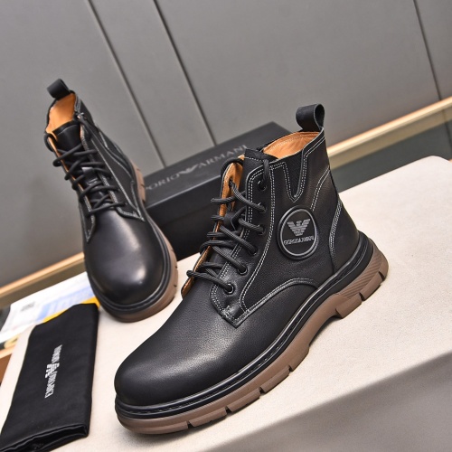 Replica Armani Boots For Men #1266415 $92.00 USD for Wholesale