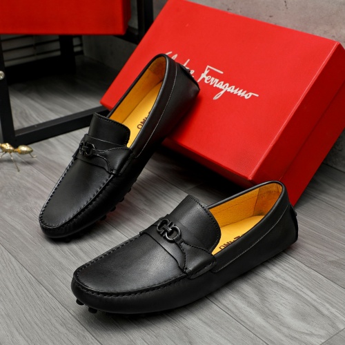 Cheap Salvatore Ferragamo Leather Shoes For Men #1266624, $$72.00 USD On Salvatore Ferragamo Leather Shoes