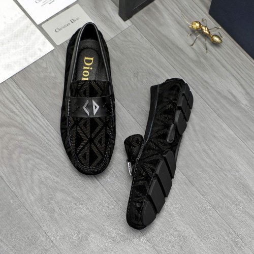 Replica Christian Dior Leather Shoes For Men #1266626 $72.00 USD for Wholesale